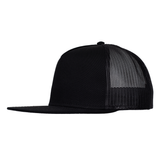 Black OTTO SNAP Flat Panel Mesh Trucker Hat