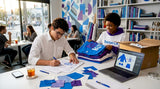 Startup founders reviewing custom clothing samples