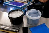 Plastisol and water-based screen printing inks