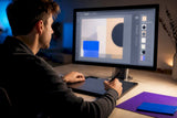 Designer refining an editable AI layout