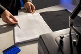 Textile panels beside DTF transfer film