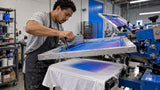 Printer pulling a halftone gradient across a tee