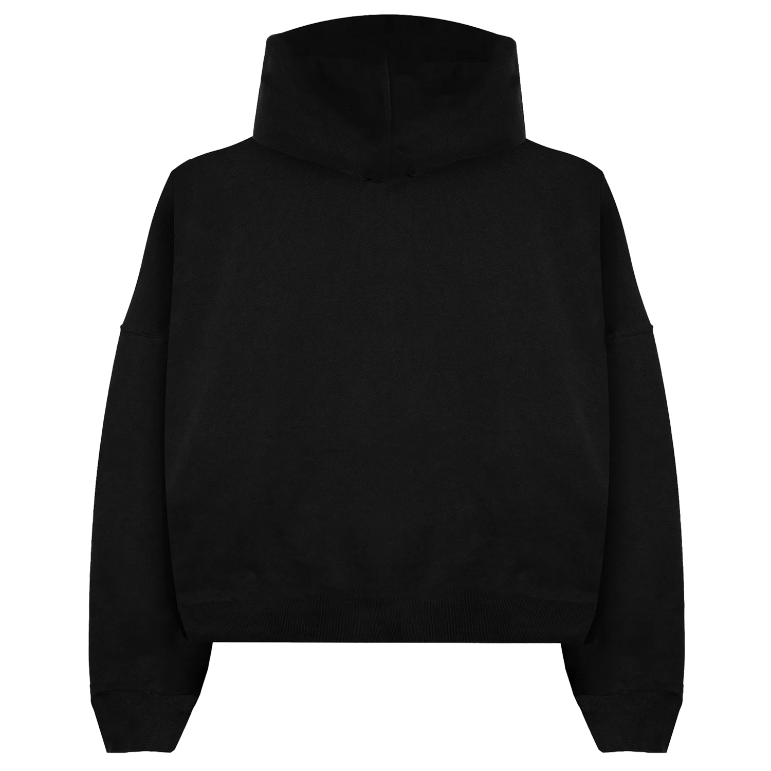 Black Crop Hoodie