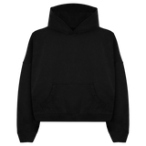 Black Crop Hoodie