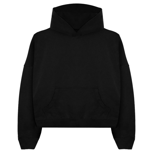 Black Crop Hoodie