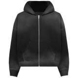 Black Potassium Zipper Hoodie