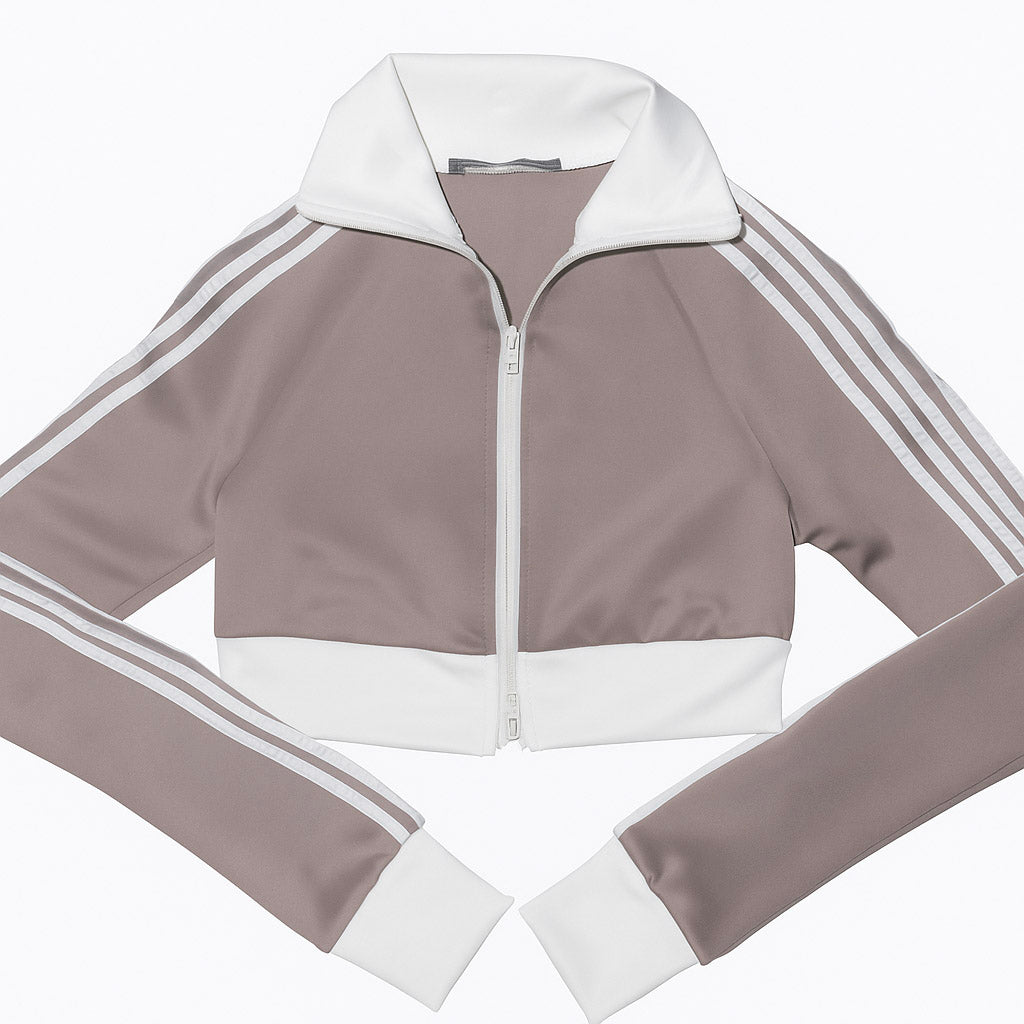 Chaqueta corta con cremallera bidireccional