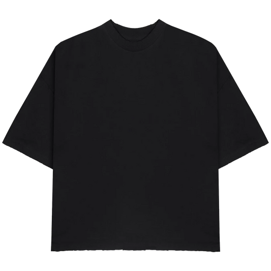 Distress Black Tee