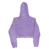 Phantom Purple Full Zip Up Crop Hoodie