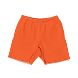 Pumpkin Orange Distressed Shorts