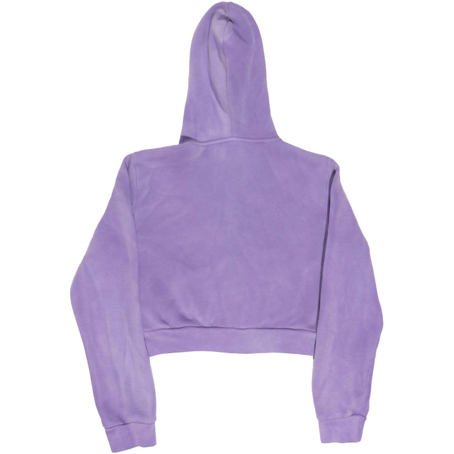 Phantom Purple Full Zip Up Crop Hoodie