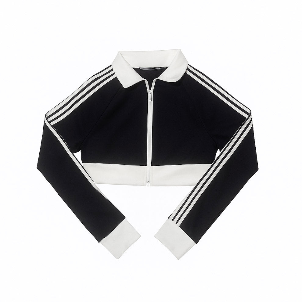 Chaqueta corta con cremallera bidireccional