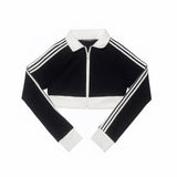 Chaqueta corta con cremallera bidireccional