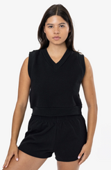 Cropped V-Neck Vest