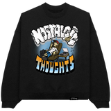 ''Nostalgic Thoughts'' Black Crewneck Sweatshirt