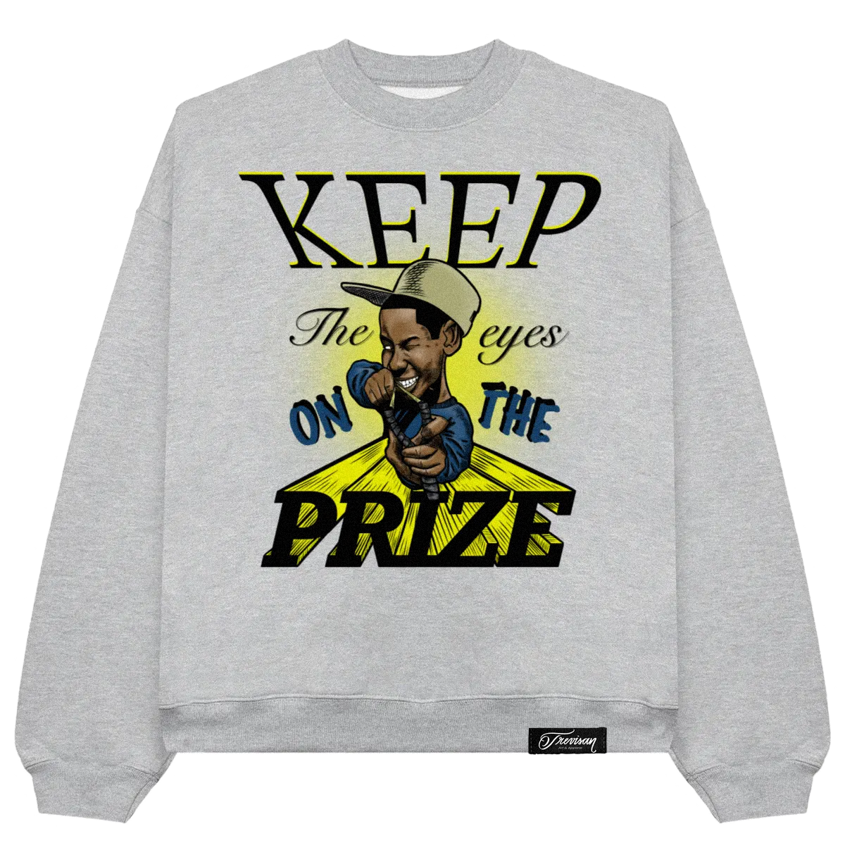 ''Keep The Eyes On The Prize'' Heather Grey Crewneck Sweatshirt