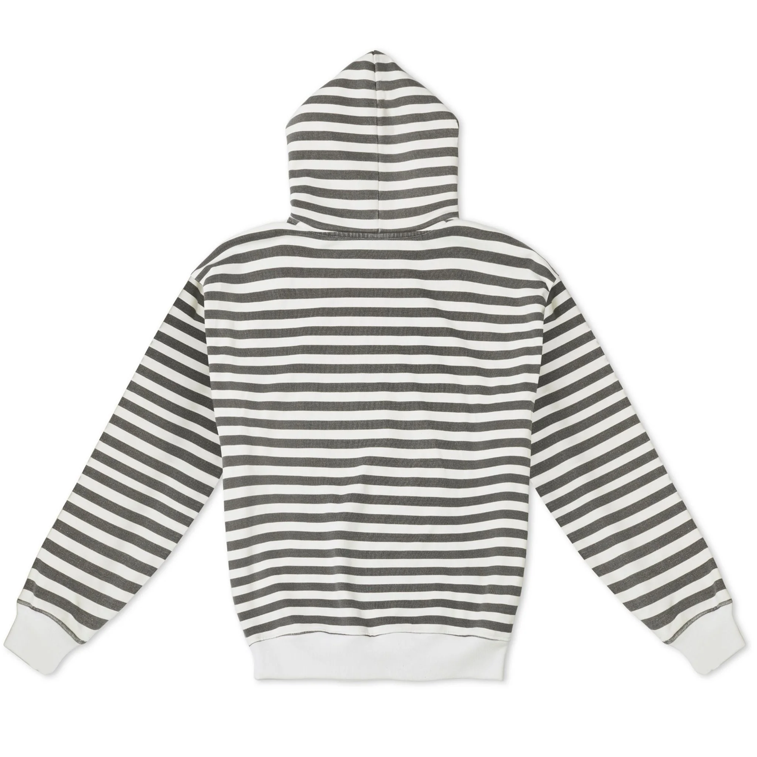 Vintage Black & White Stripe Hoodie