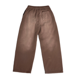 Distressed Brown Honors Straight Leg Sweatpants