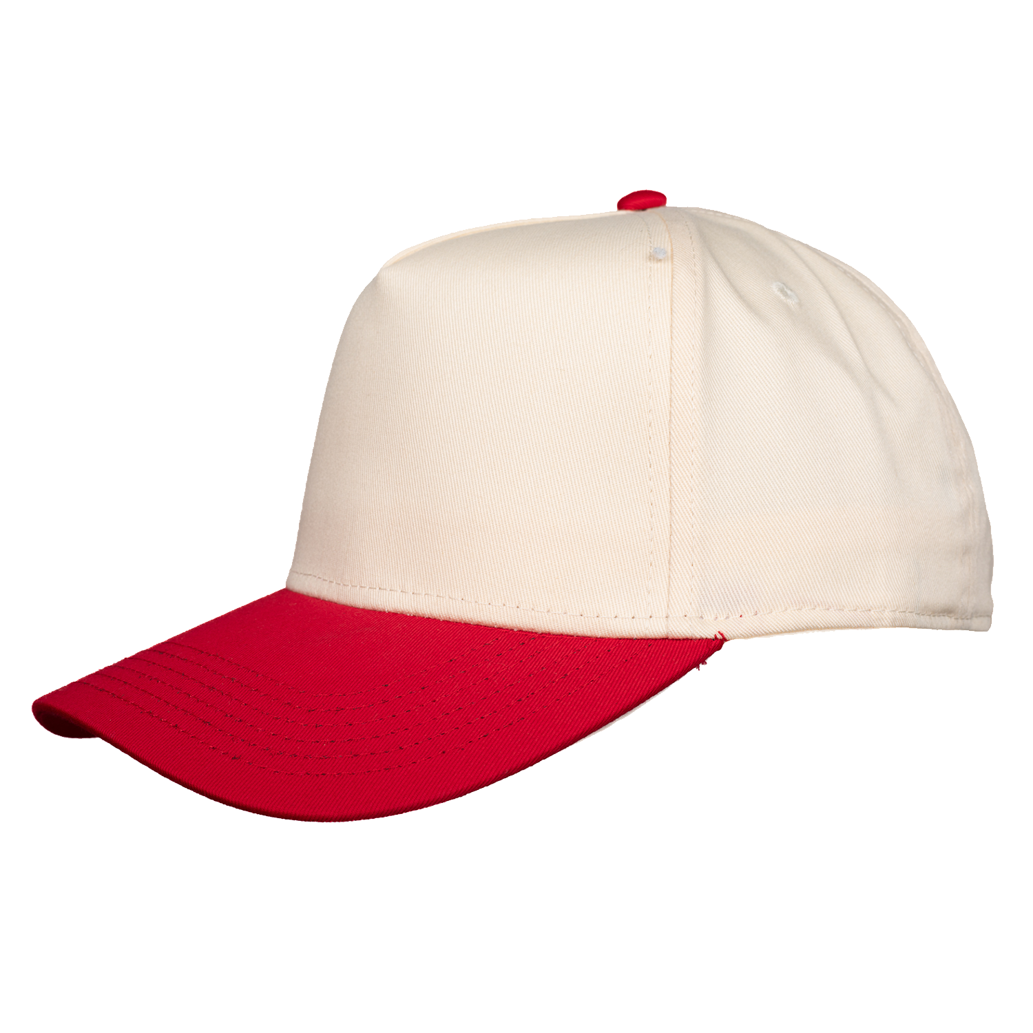 Red / Natural OTTO Mid Profile Baseball Cap