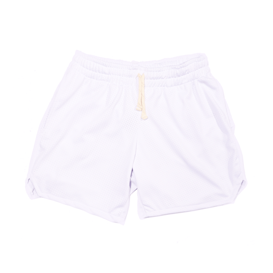 White Mesh Shorts