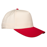 Red / Natural OTTO Mid Profile Baseball Cap