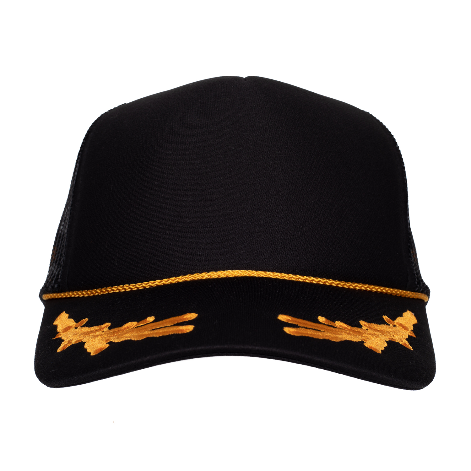 Gold / Black OTTO High Crown Mesh Back Trucker Hat