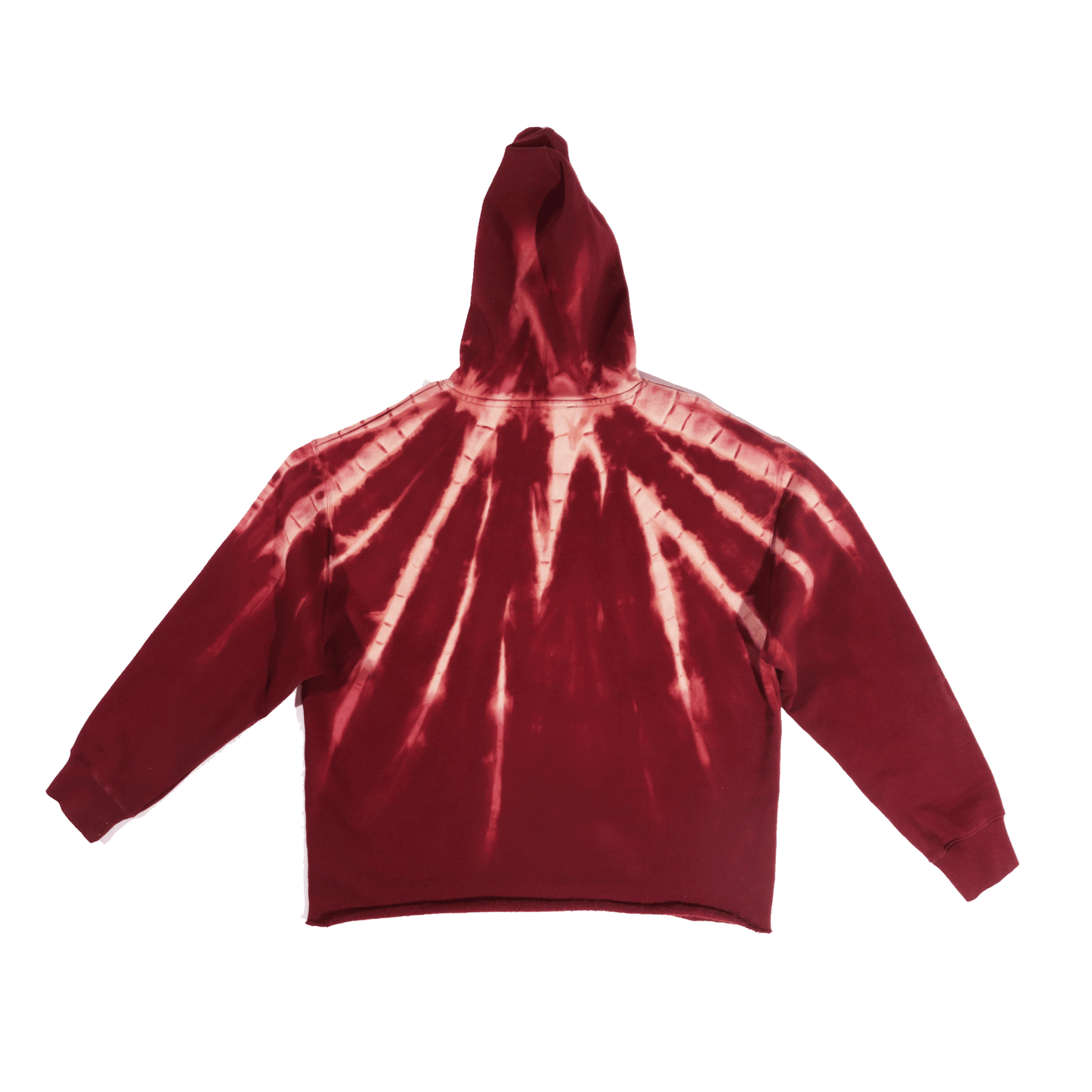 X-Ray Maroon Dye Hoodie