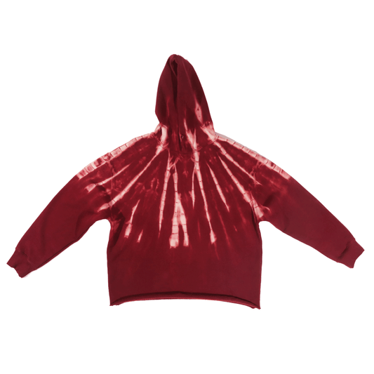 X-Ray Maroon Dye Hoodie