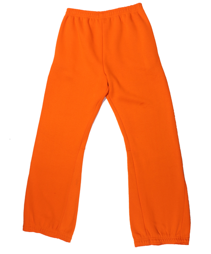 Orange Flare Sweatpants