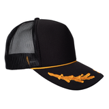 Gold / Black OTTO High Crown Mesh Back Trucker Hat