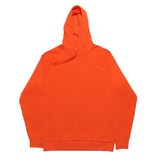Orange Pocketless Hoodie