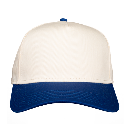 Royal / Natural OTTO Mid Profile Baseball Cap