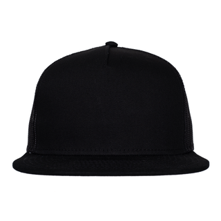 Black OTTO SNAP Flat Panel Mesh Trucker Hat