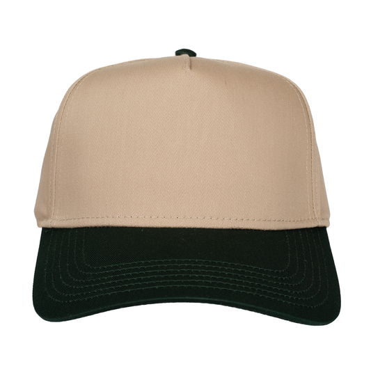 Dark Green / Khaki OTTO Mid Profile Baseball Cap